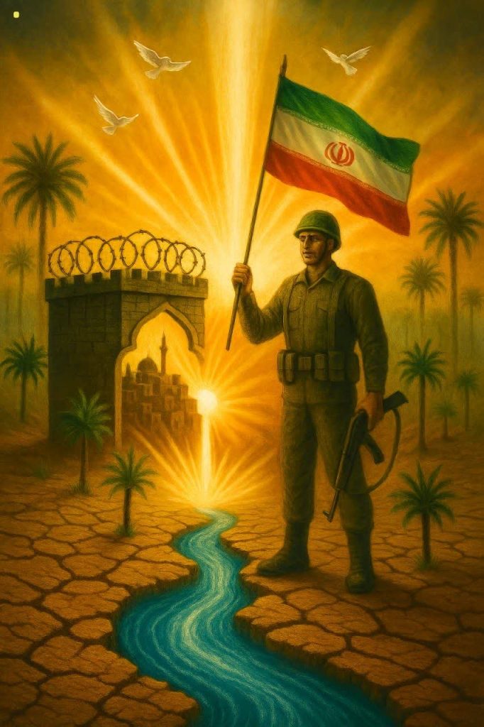 یادگار هشت سال دفاع مقدس و حماسه جنگ ۱۲ روزه، سوگند ماست که شجاعانه پرچم ایران همیشه در اوج برافراشته بماند. 1 شکستن حصر آبادان، فریاد پیروزی ملتی بود که دیوار محاصره را با ایمان و ایثار فرو ریخت.